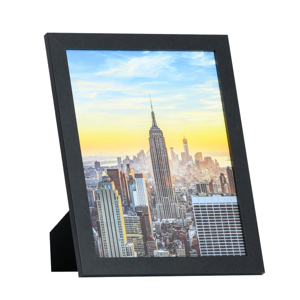 10x13 Modern Picture Frame, 1 inch Border, Glass Front, for Wall or Table