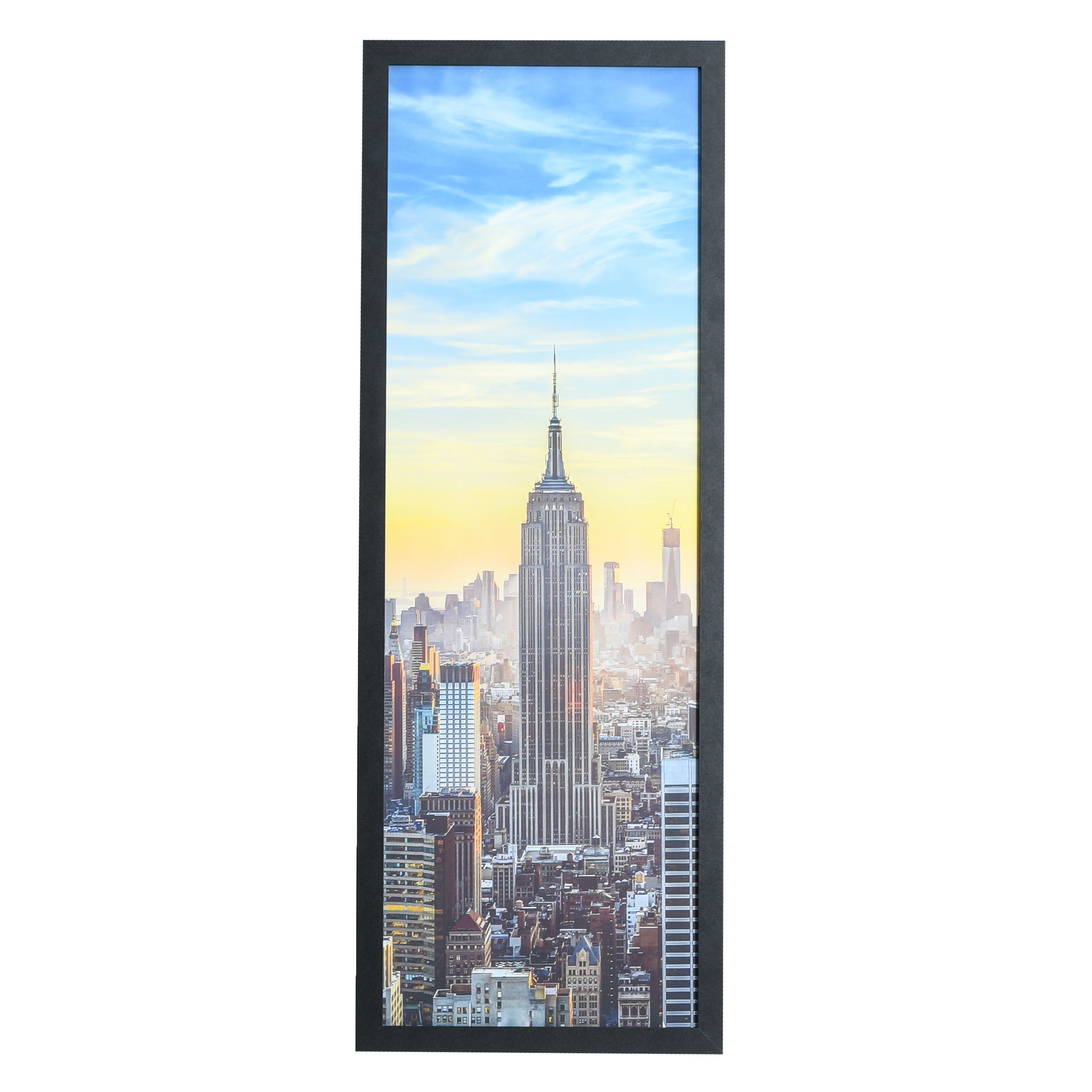 11.75x36 Modern Picture or Poster Frame, 1 inch Wide Border, Acrylic Front