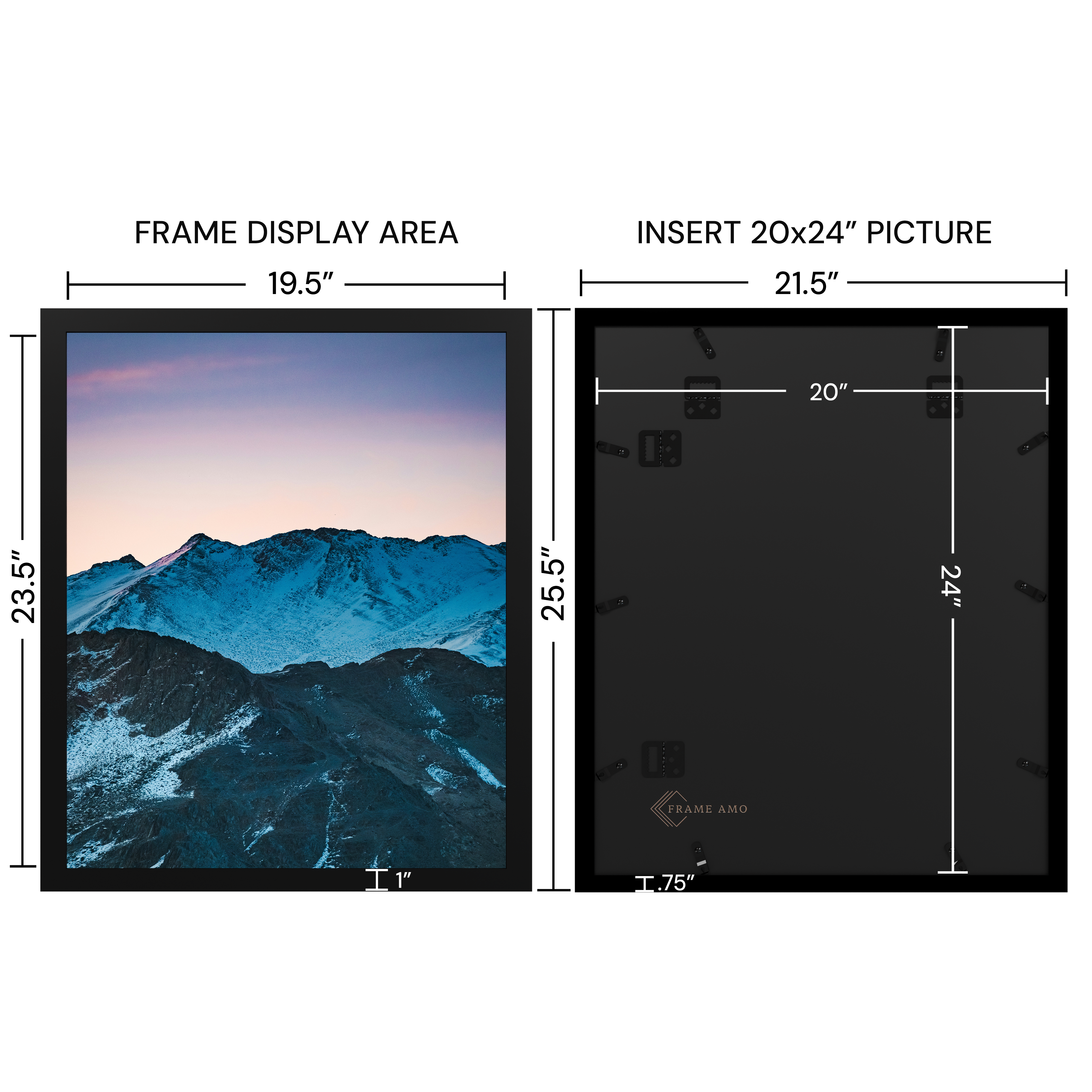20x24 Wood Frame - Studio Series