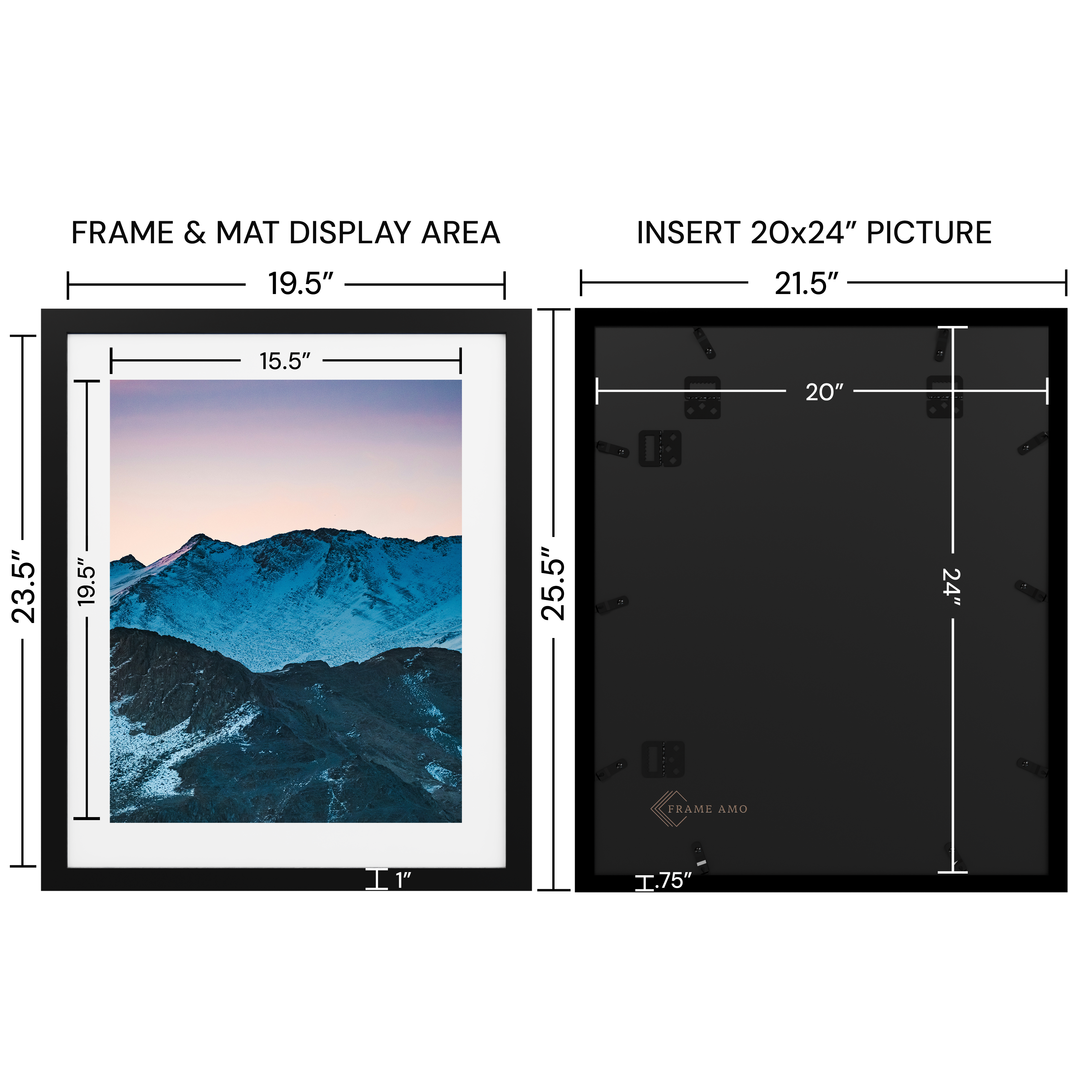 20x24 Wood Frame - Studio Series