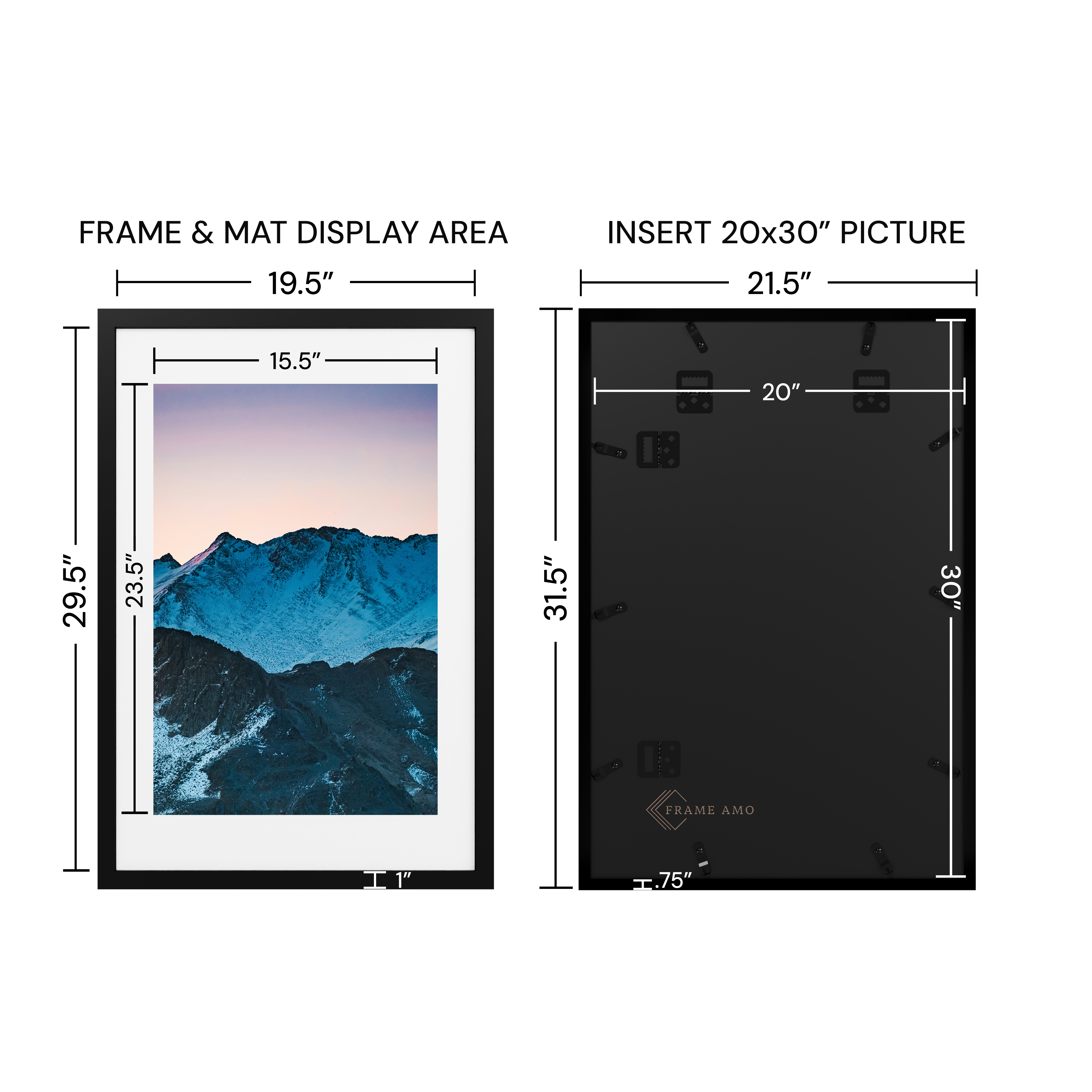 20x30 Wood Frame - Studio Series