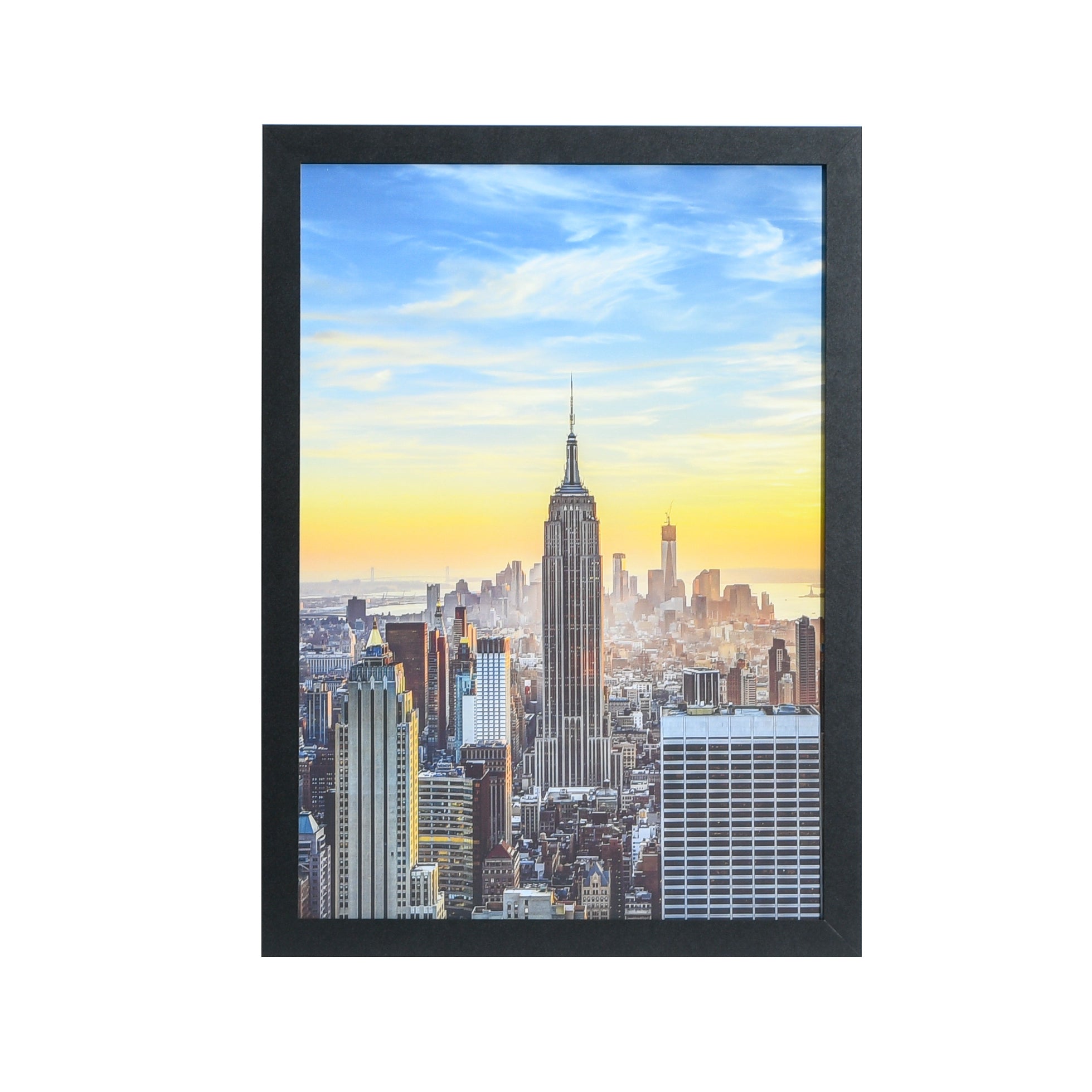 14x20 Modern Picture or Poster Frame, 1 inch Wide Border, Acrylic Front