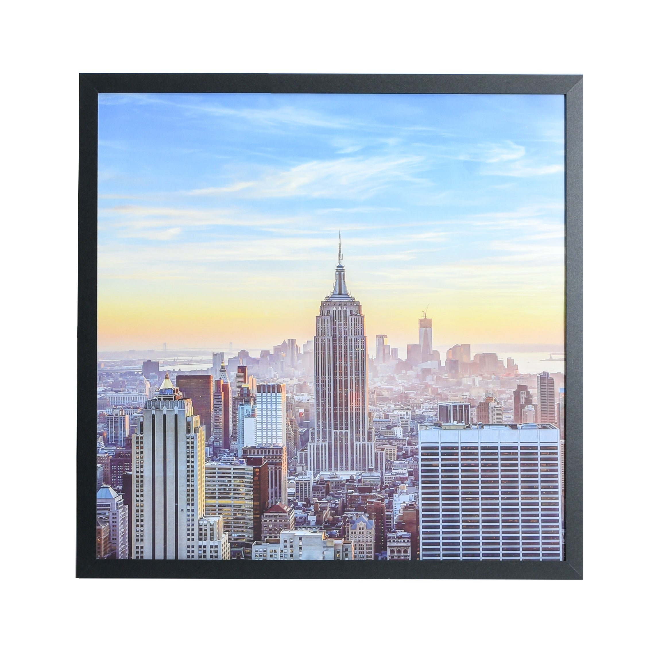 23x23 Modern Picture or Poster Frame, 1 inch Wide Border, Acrylic Front