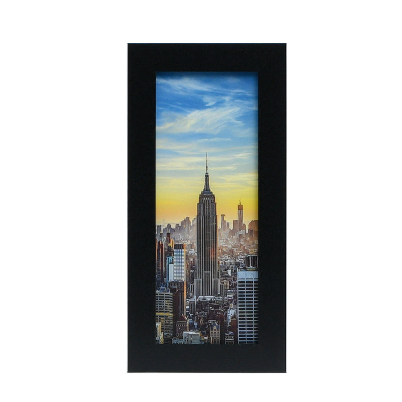 4x10 Modern Picture Frame, 1 inch Border, Glass Front, for Wall or Table