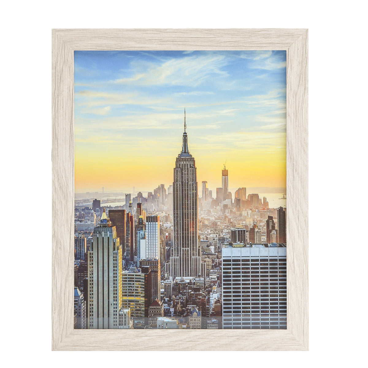 14x17 Modern Picture or Poster Frame, 1 inch Wide Border, Acrylic Front