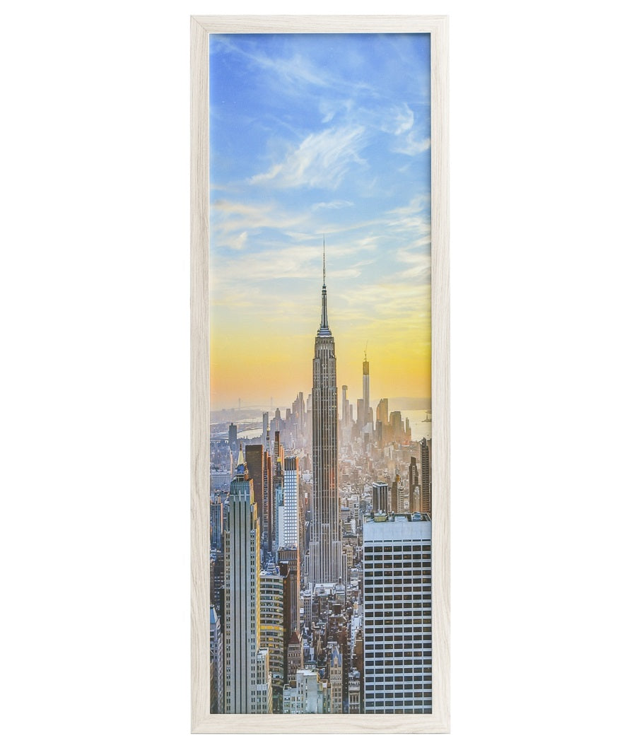 12x36 Modern Picture or Poster Frame, 1 inch Wide Border, Acrylic Front