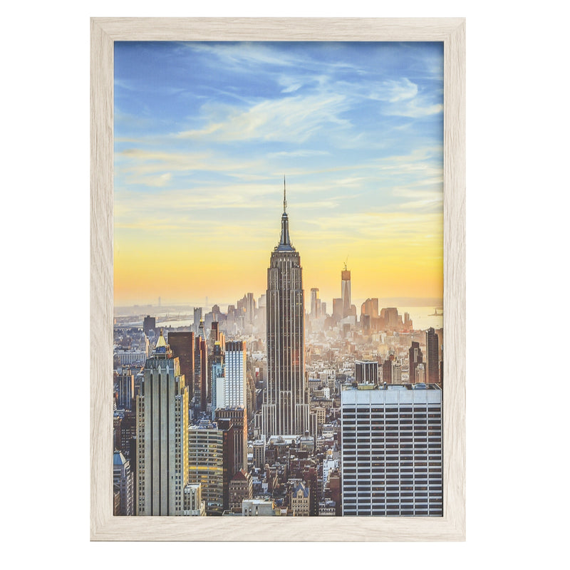 16x22 Modern Picture or Poster Frame, 1 inch Wide Border, Acrylic Front