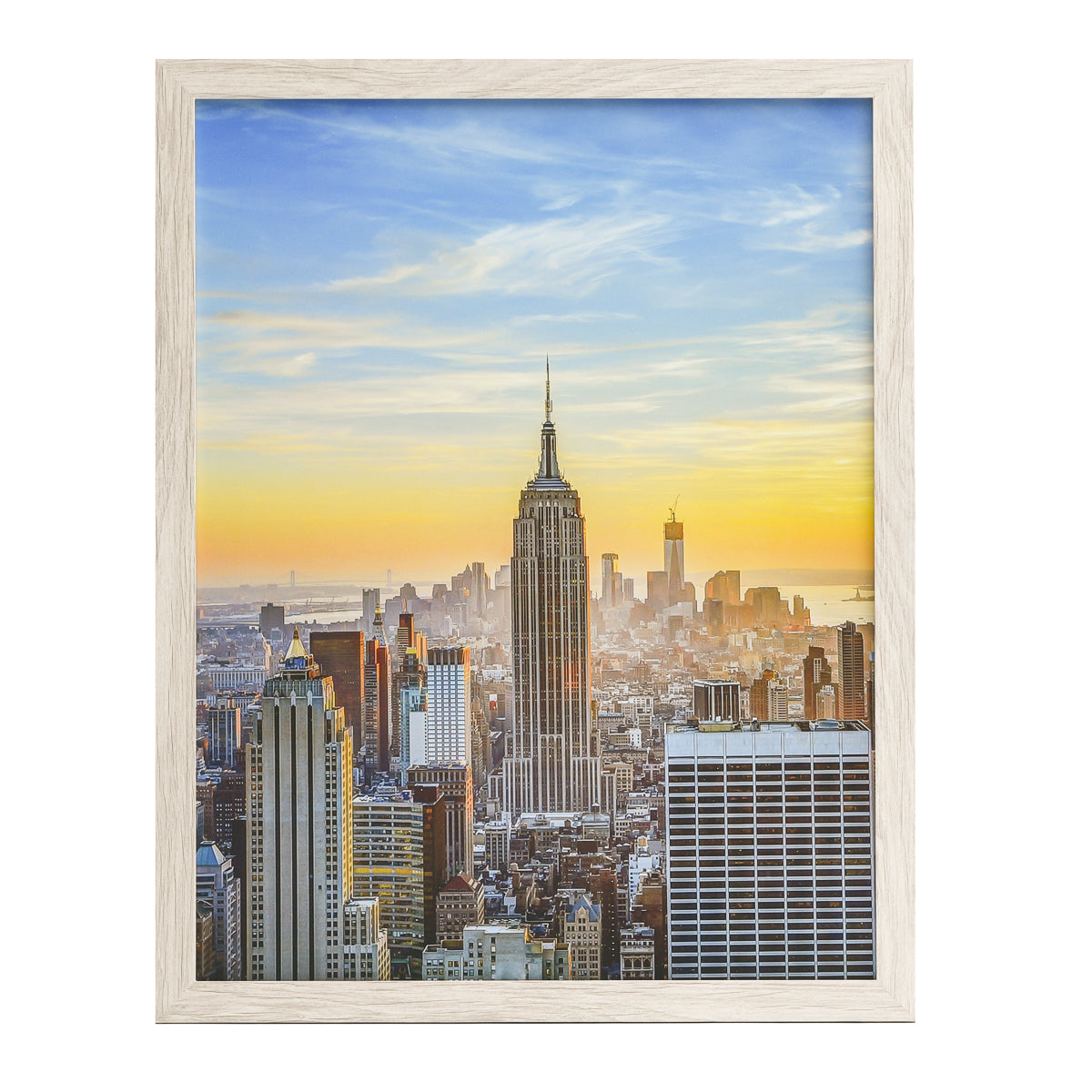 17x22 Modern Picture or Poster Frame, 1 inch Wide Border, Acrylic Front