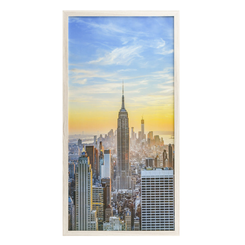 18x36 Modern Picture or Poster Frame, 1 inch Wide Border, Acrylic Front