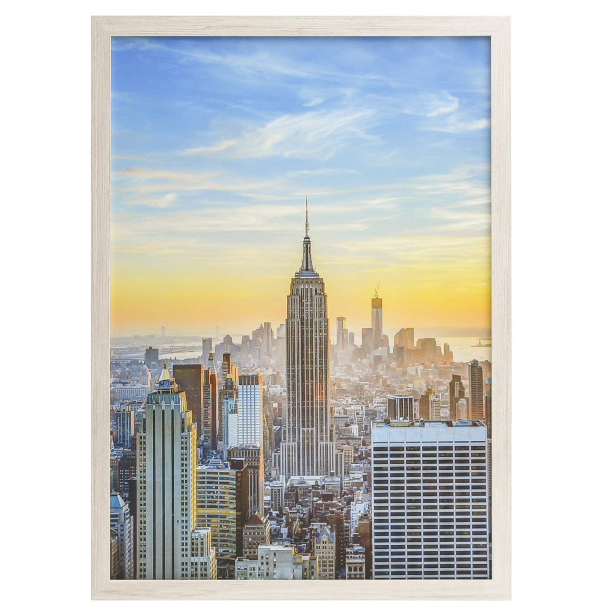 19x27 Modern Picture or Poster Frame, 1 inch Wide Border, Acrylic Front