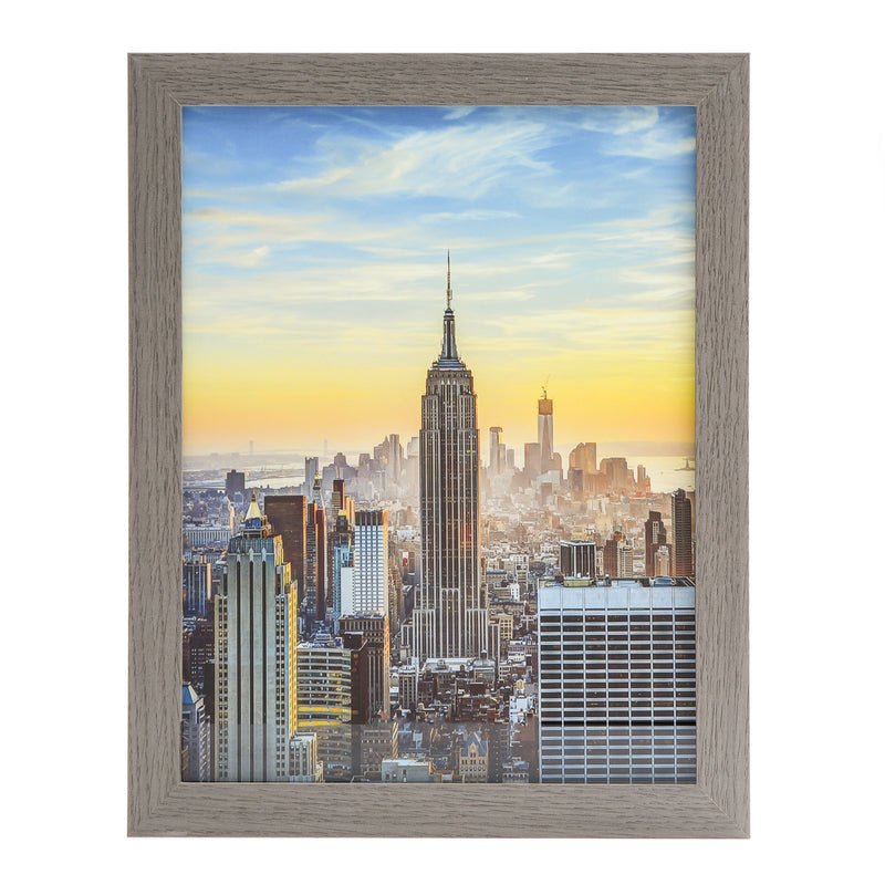 10x13 Modern Picture Frame, 1 inch Border, Glass Front, for Wall or Table