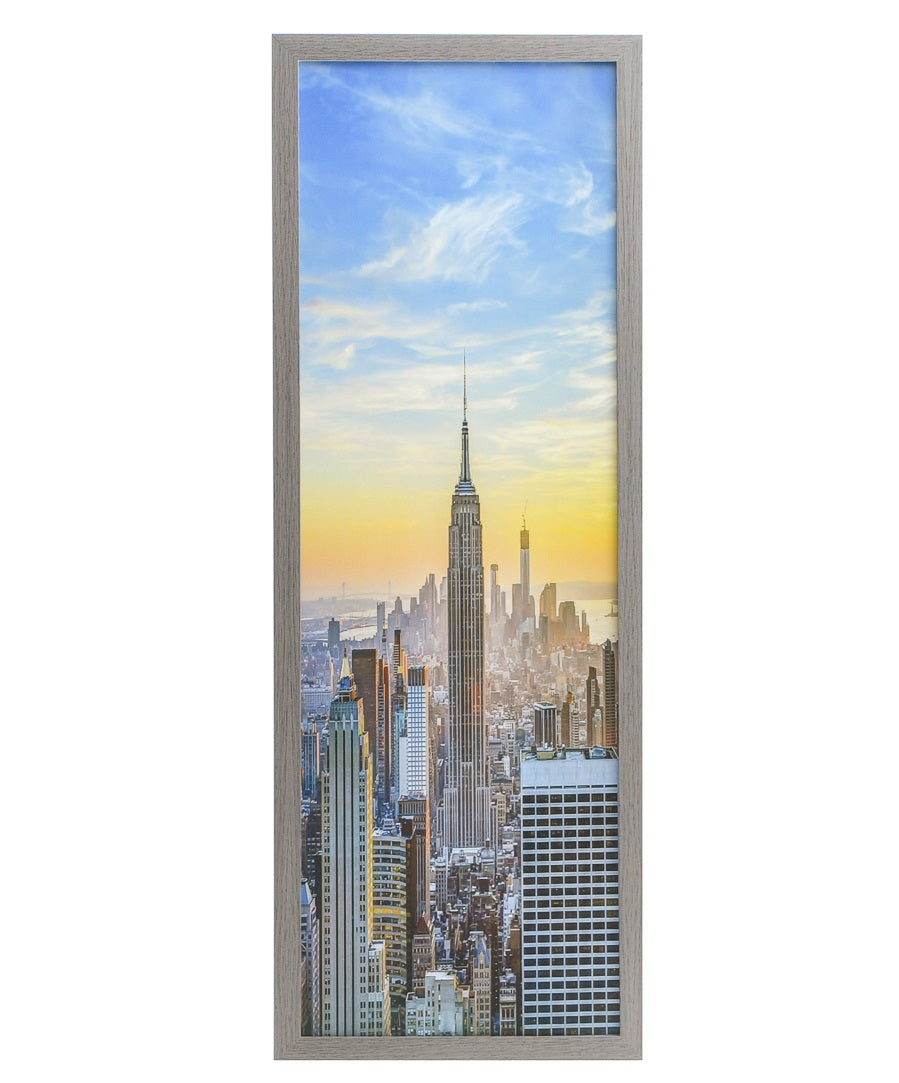 12x36 Modern Picture or Poster Frame, 1 inch Wide Border, Acrylic Front