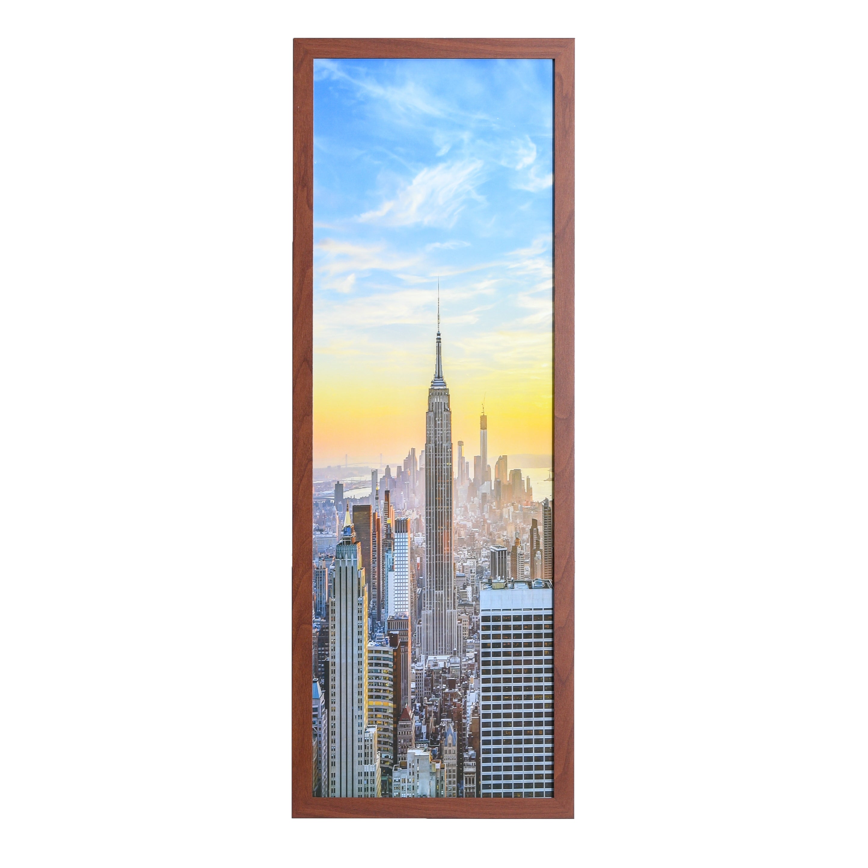 12x36 Modern Picture or Poster Frame, 1 inch Wide Border, Acrylic Front