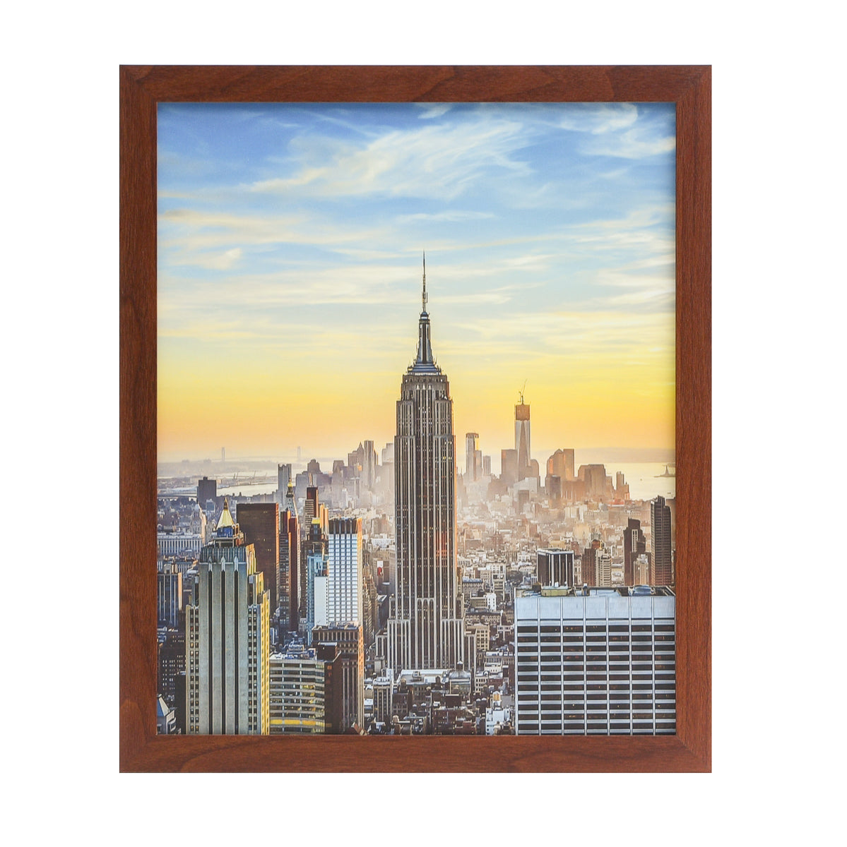 14x17 Modern Picture or Poster Frame, 1 inch Wide Border, Acrylic Front