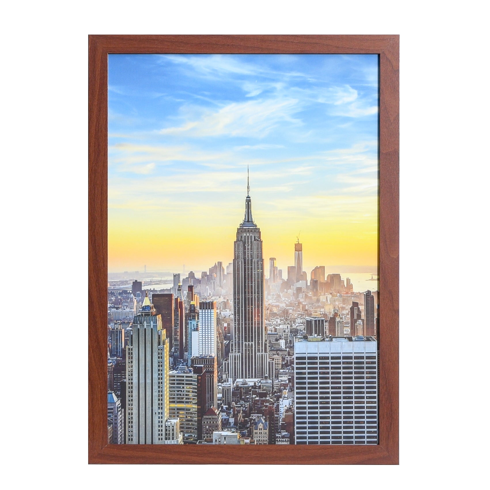 19x25 Modern Picture or Poster Frame, 1 inch Wide Border, Acrylic Front