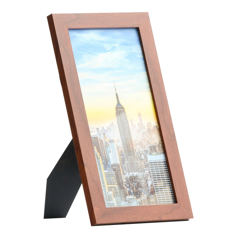 6x12 Modern Picture Frame, 1 inch Border, Glass Front, for Wall or Table