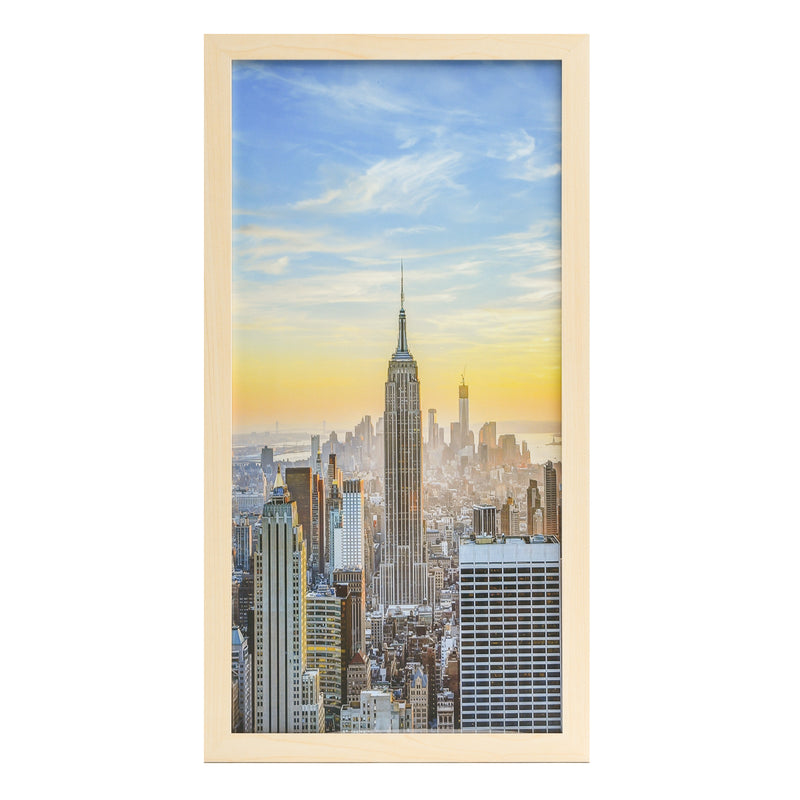 14x24 Modern Picture or Poster Frame, 1 inch Wide Border, Acrylic Front