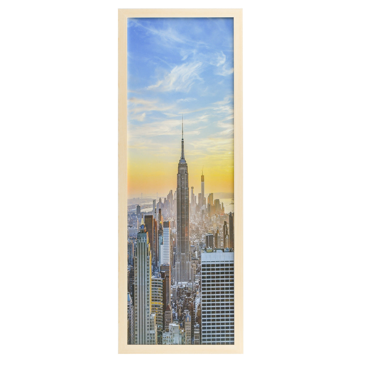 12x36 Modern Picture or Poster Frame, 1 inch Wide Border, Acrylic Front