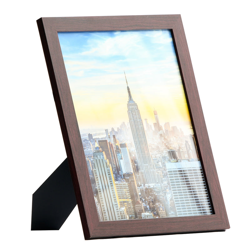 10x13 Modern Picture Frame, 1 inch Border, Glass Front, for Wall or Table