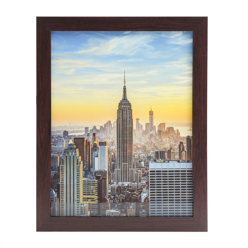 10x13 Modern Picture Frame, 1 inch Border, Glass Front, for Wall or Table