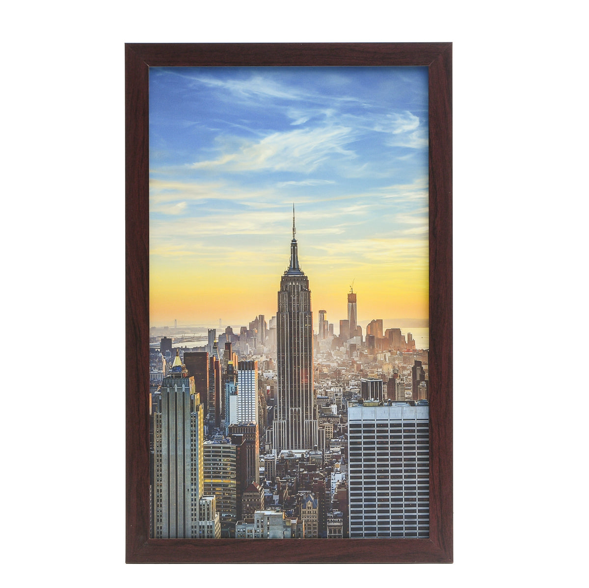 12x20 Modern Picture or Poster Frame, 1 inch Wide Border, Acrylic Front