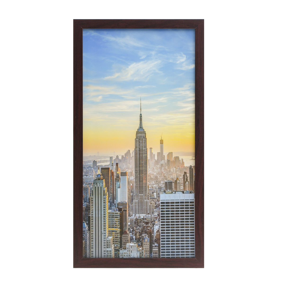 12x24 Modern Picture or Poster Frame, 1 inch Wide Border, Acrylic Front