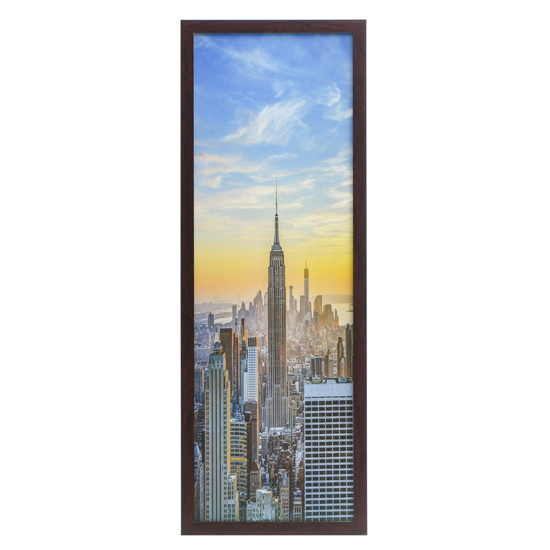 12x36 Modern Picture or Poster Frame, 1 inch Wide Border, Acrylic Front