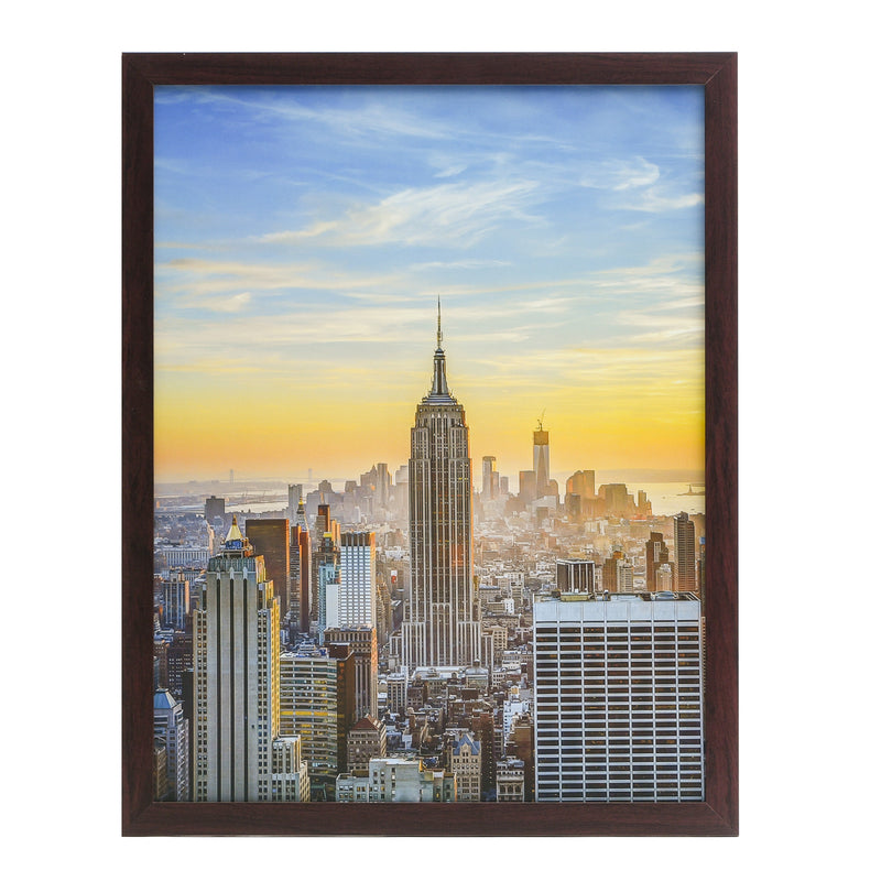 17x22 Modern Picture or Poster Frame, 1 inch Wide Border, Acrylic Front