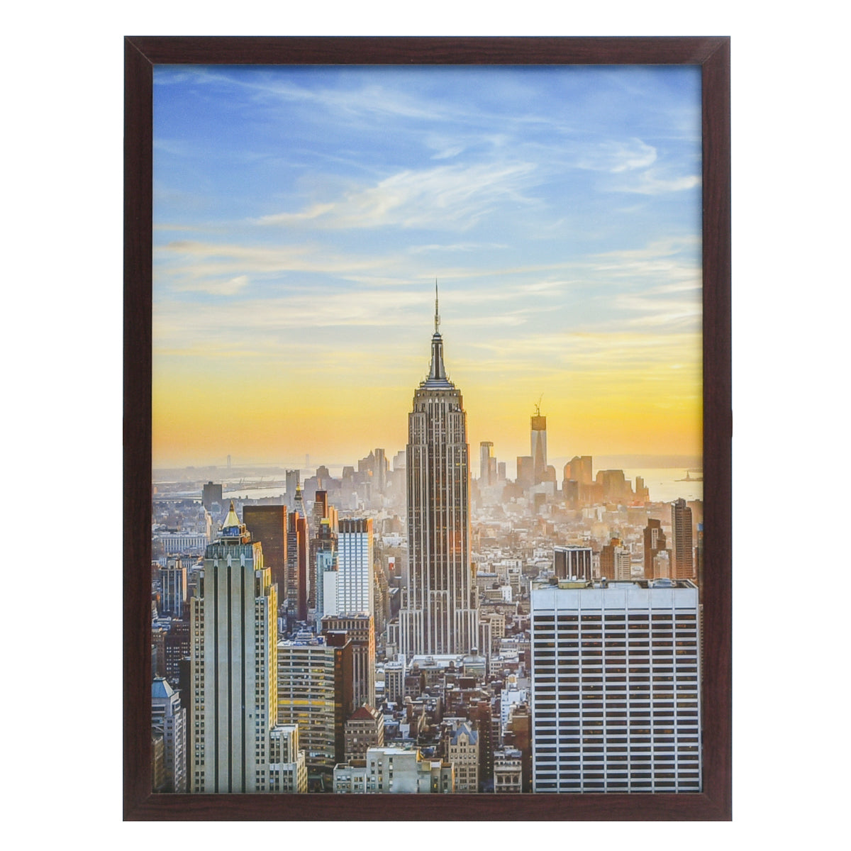 19x25 Modern Picture or Poster Frame, 1 inch Wide Border, Acrylic Front