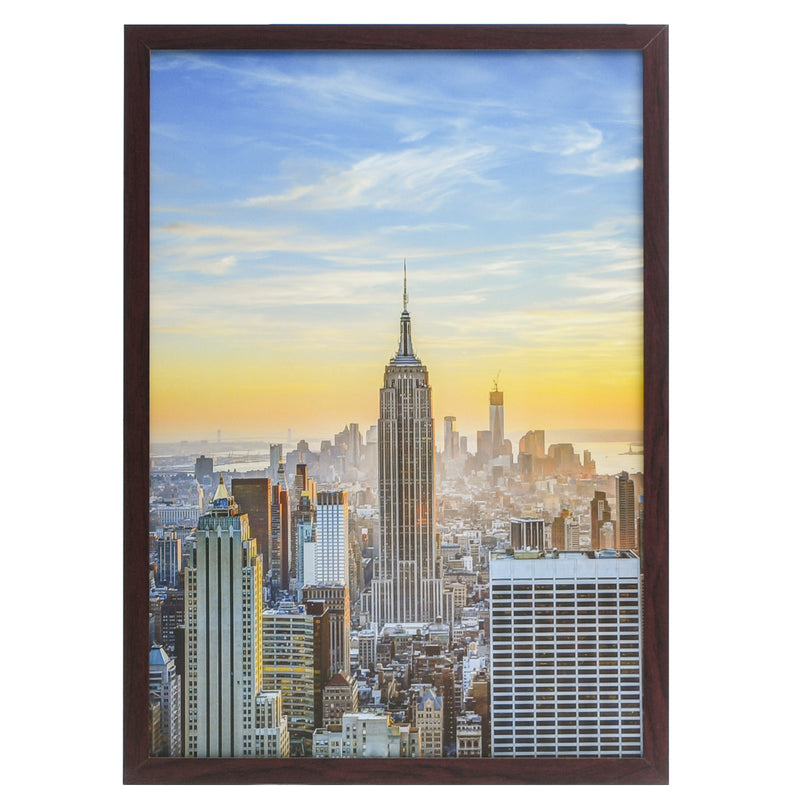19x27 Modern Picture or Poster Frame, 1 inch Wide Border, Acrylic Front
