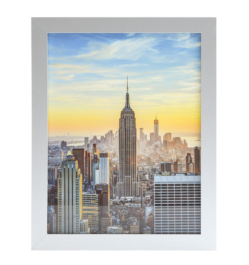 10x13 Modern Picture Frame, 1 inch Border, Glass Front, for Wall or Table