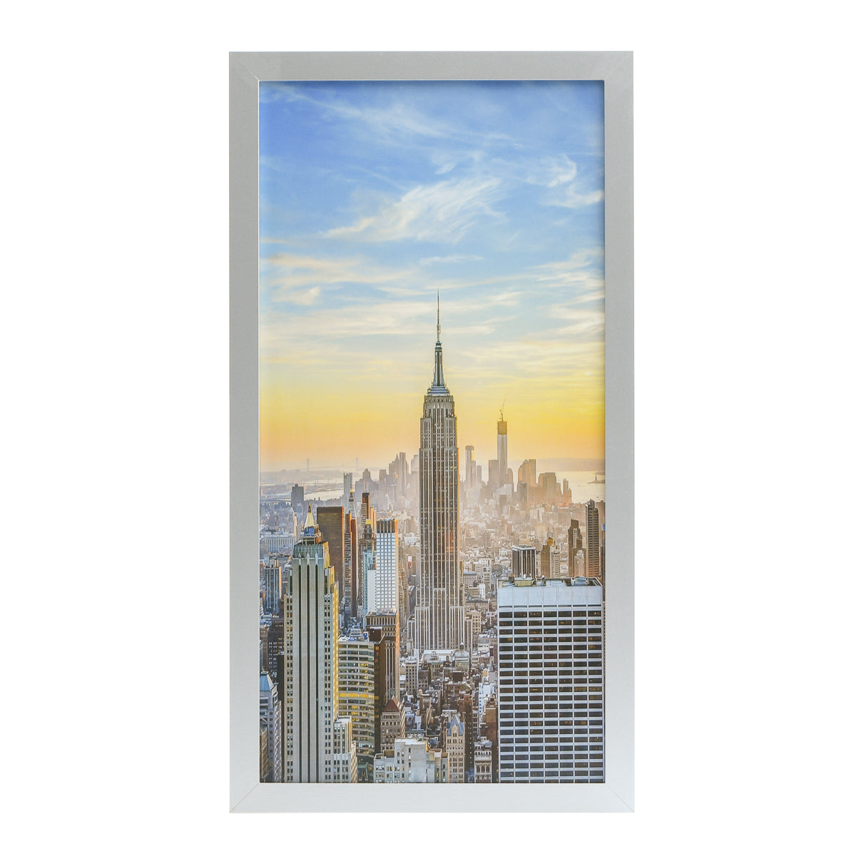 12x24 Modern Picture or Poster Frame, 1 inch Wide Border, Acrylic Front