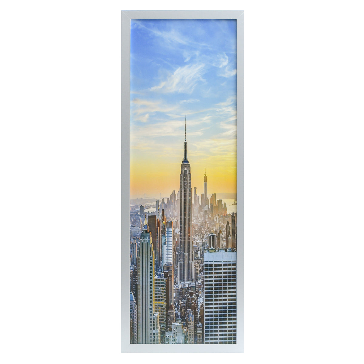 12x36 Modern Picture or Poster Frame, 1 inch Wide Border, Acrylic Front