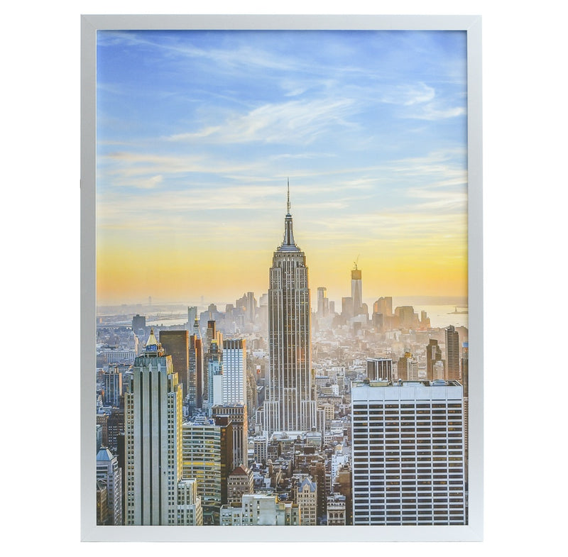 24x32 Modern Picture or Poster Frame, 1 inch Wide Border, Acrylic Front
