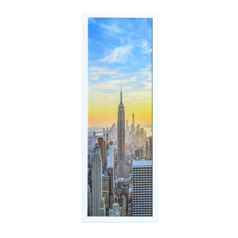 12x36 Modern Picture or Poster Frame, 1 inch Wide Border, Acrylic Front