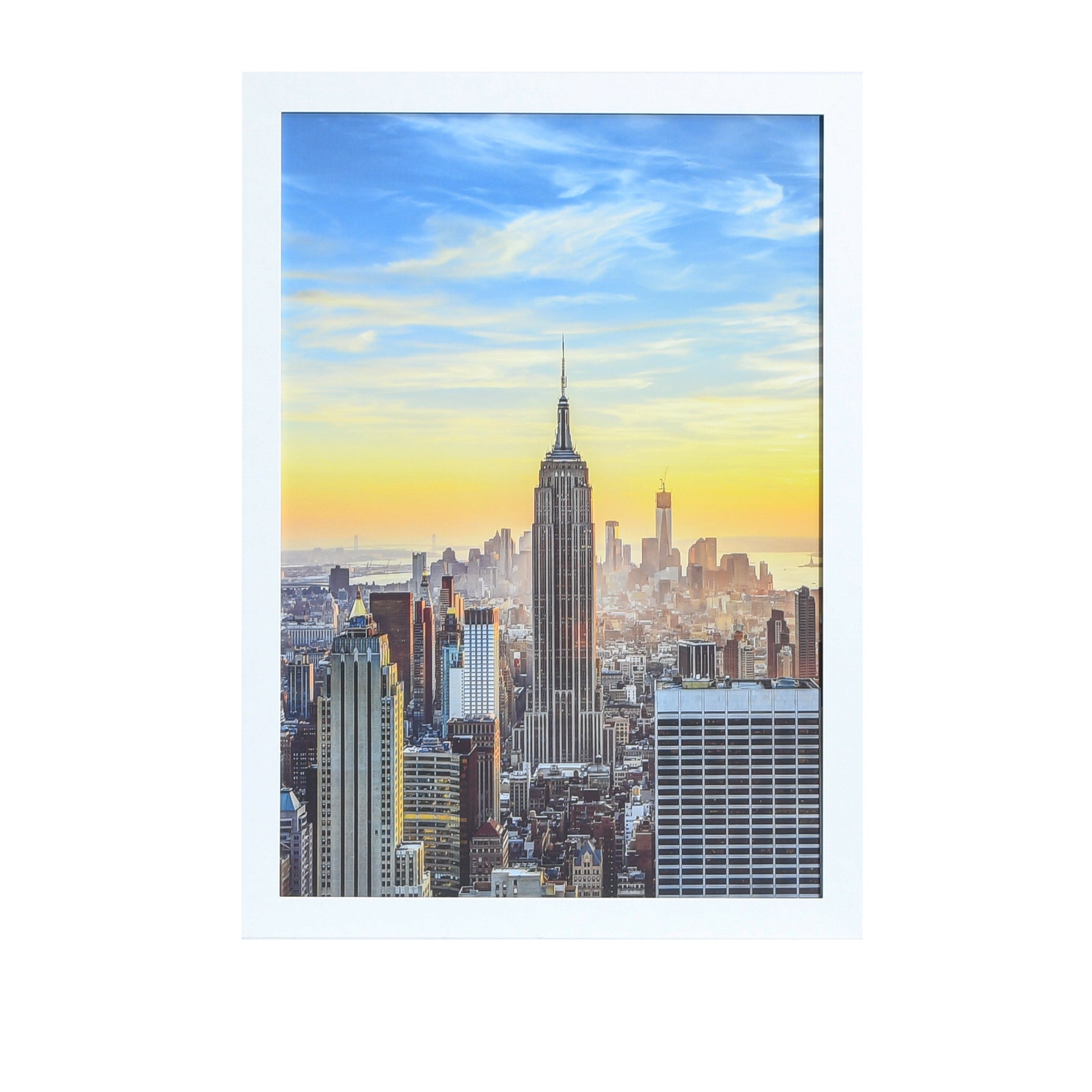 13x20 Modern Picture or Poster Frame, 1 inch Wide Border, Acrylic Front