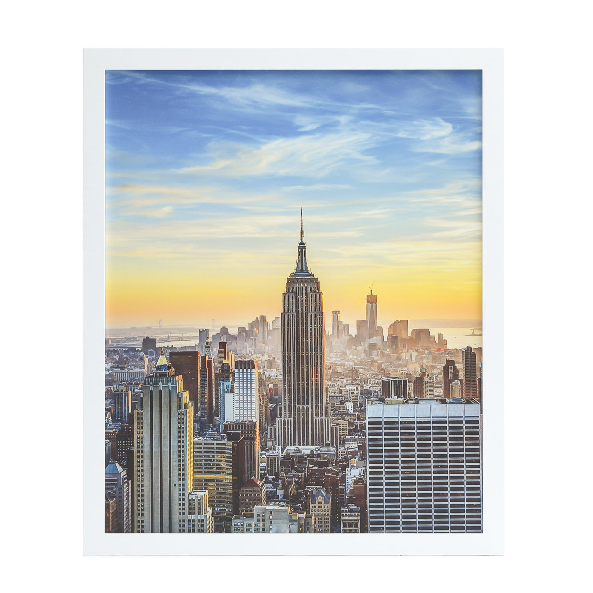 17x22 Modern Picture or Poster Frame, 1 inch Wide Border, Acrylic Front