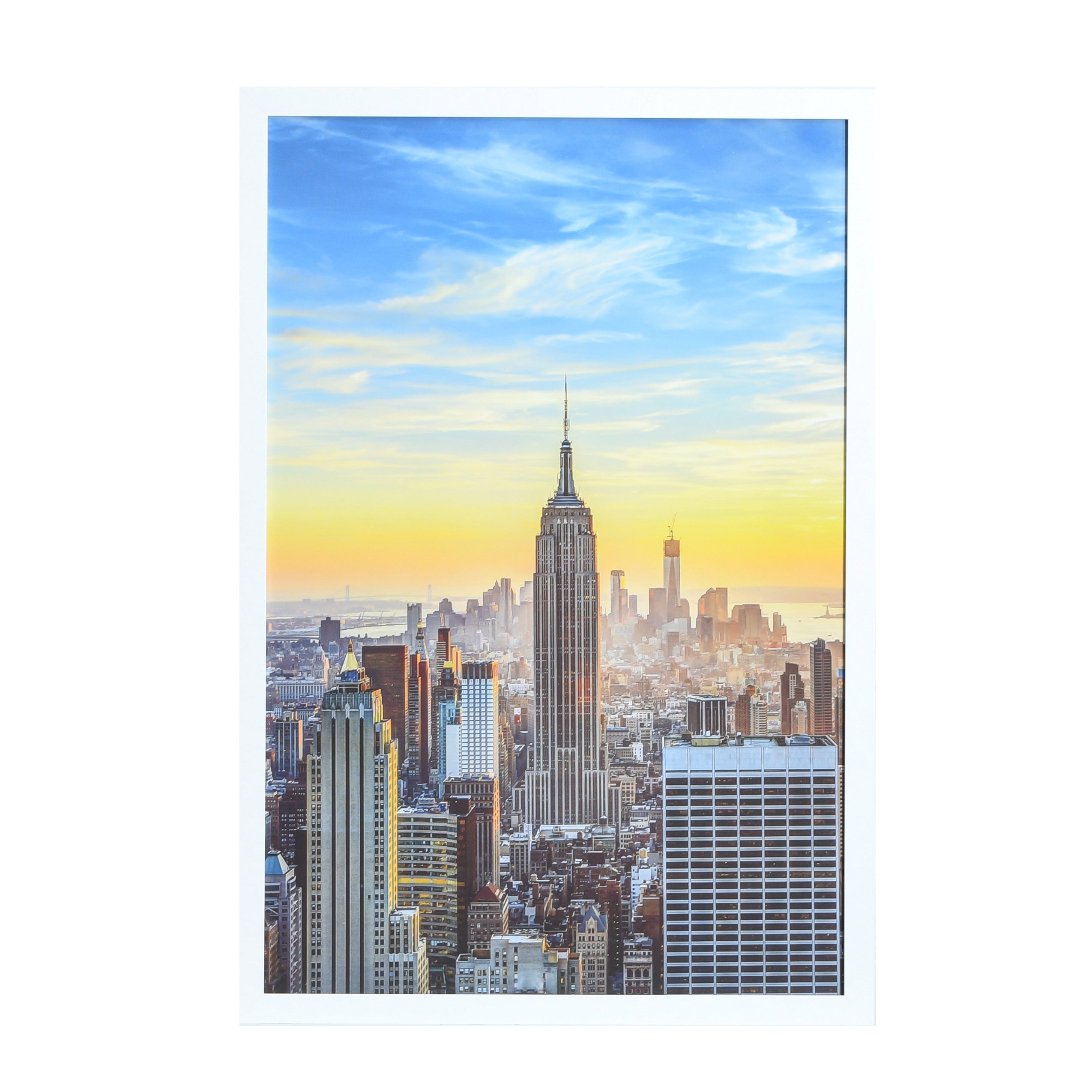 22x33 Modern Picture or Poster Frame, 1 inch Wide Border, Acrylic Front