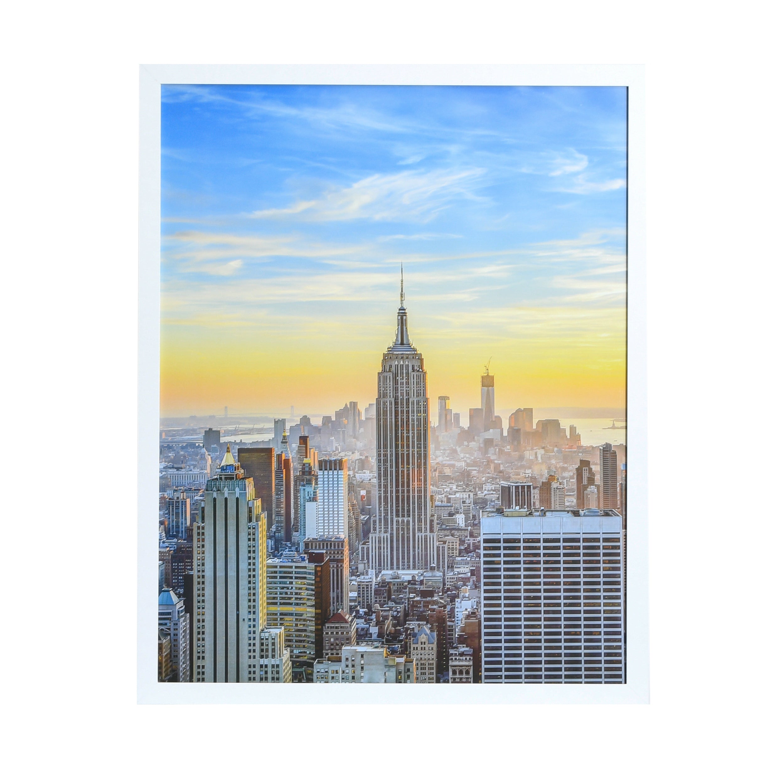 24x30 Modern Picture or Poster Frame, 1 inch Wide Border, Acrylic Front