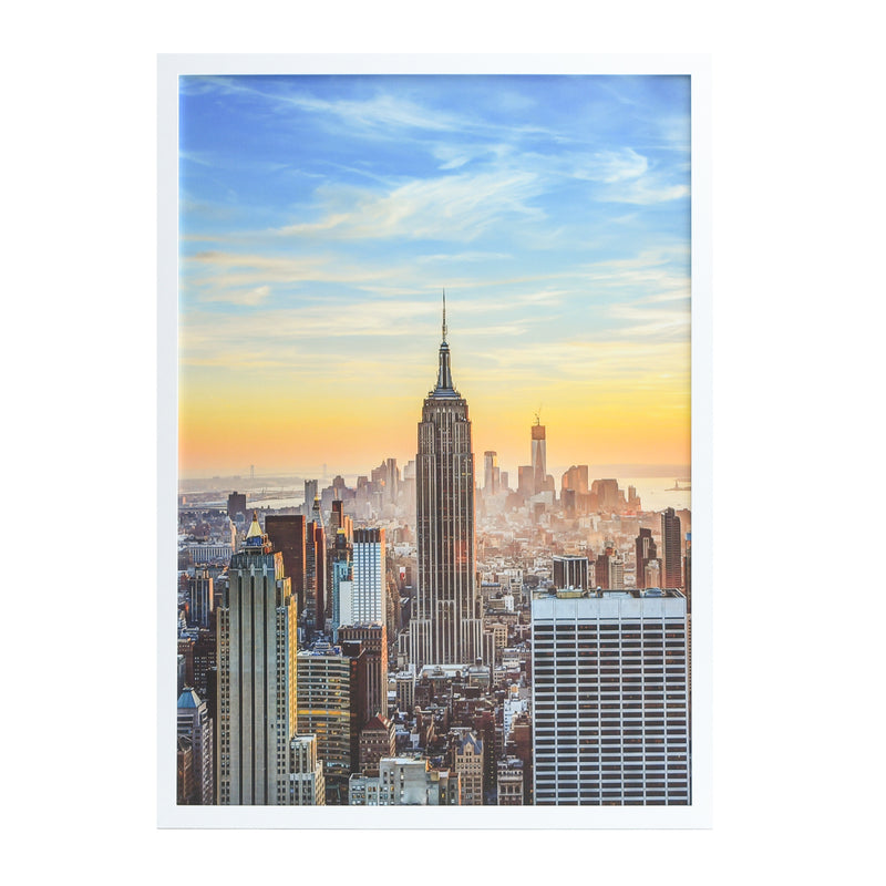 24x36 Modern Picture or Poster Frame, 1 inch Wide Border, Acrylic Front