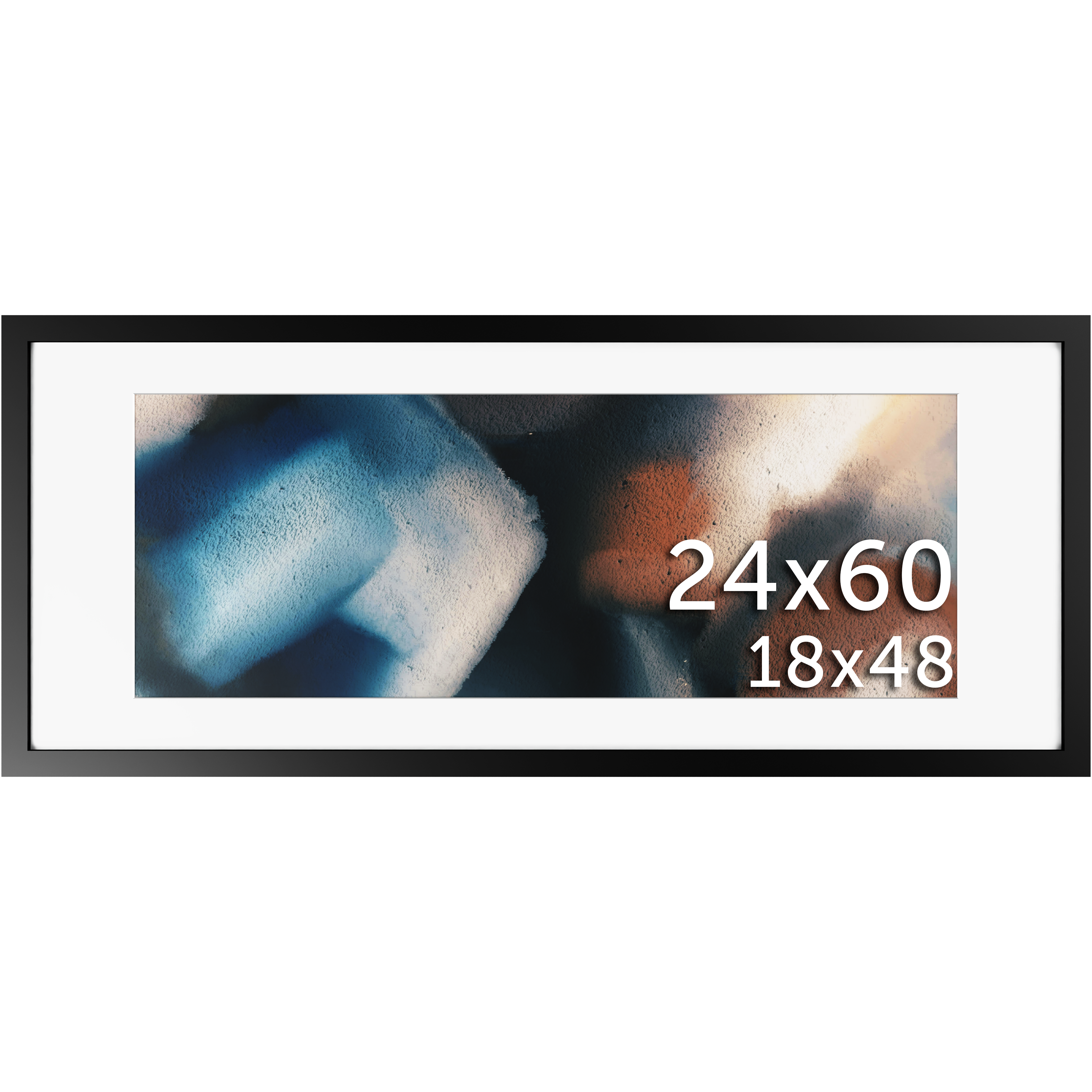 24x60 Matted Frame - Frame Amo
