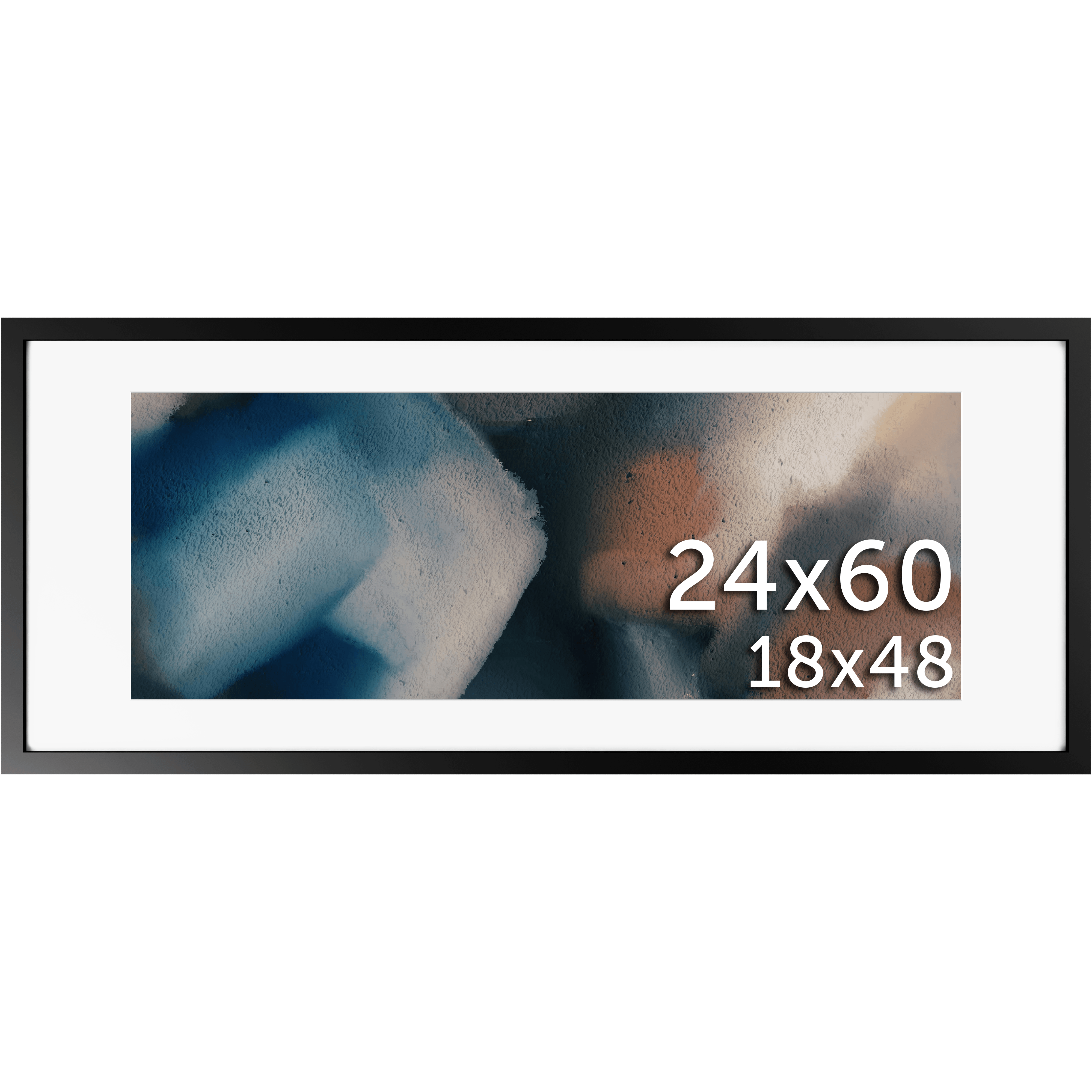 24x60 Matted Frame - Frame Amo