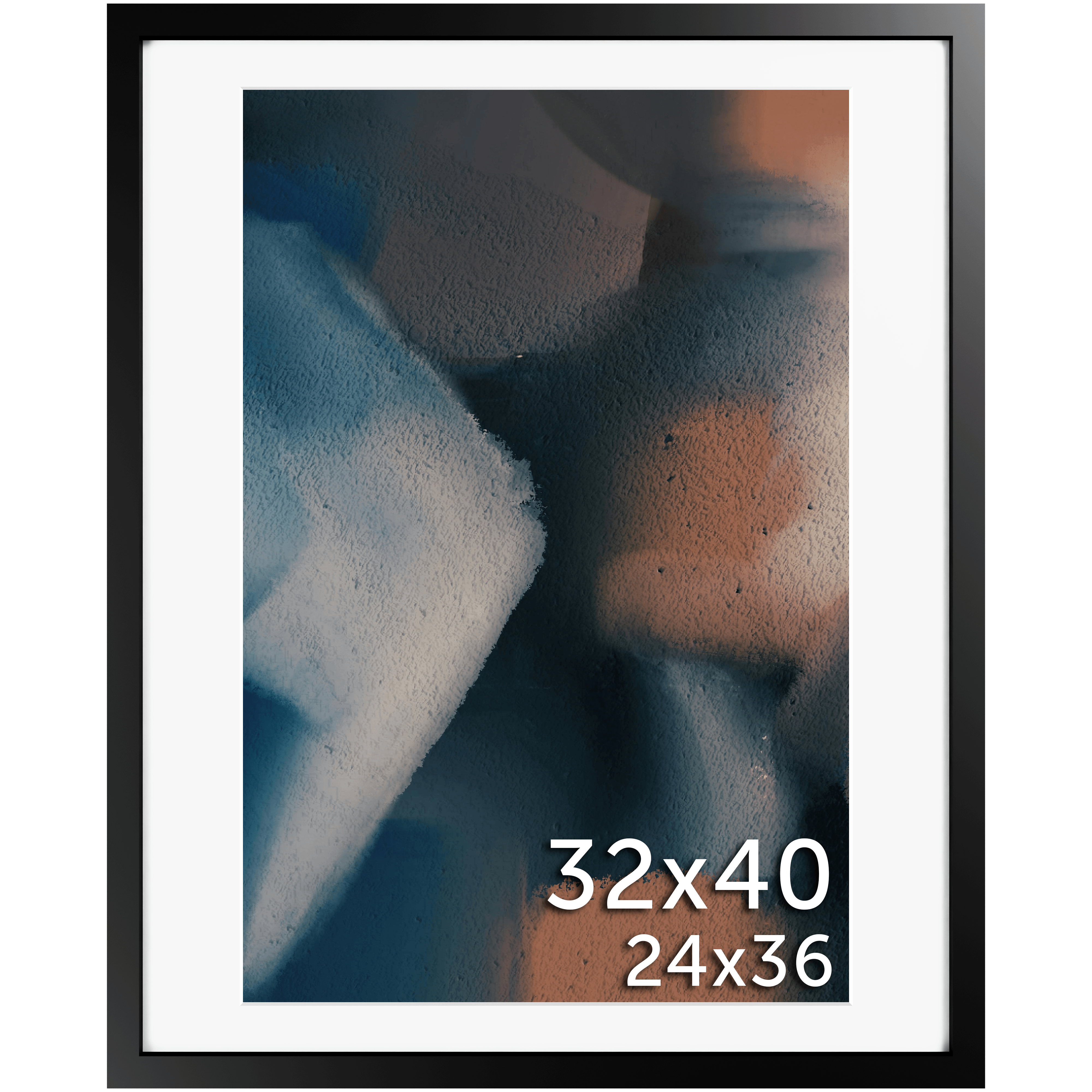 32x40 Matted Frame - Frame Amo