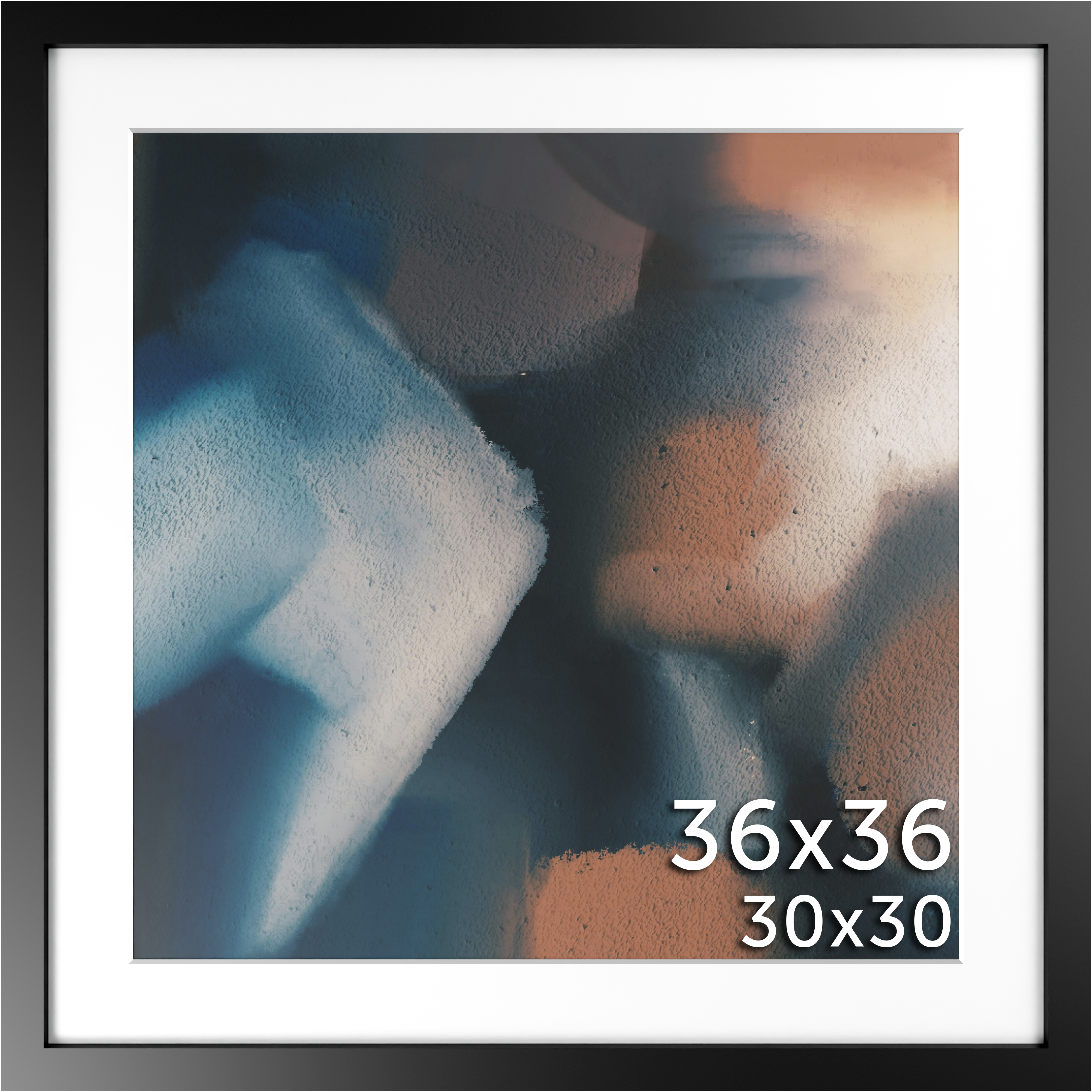 36x36 Matted Frame - Frame Amo