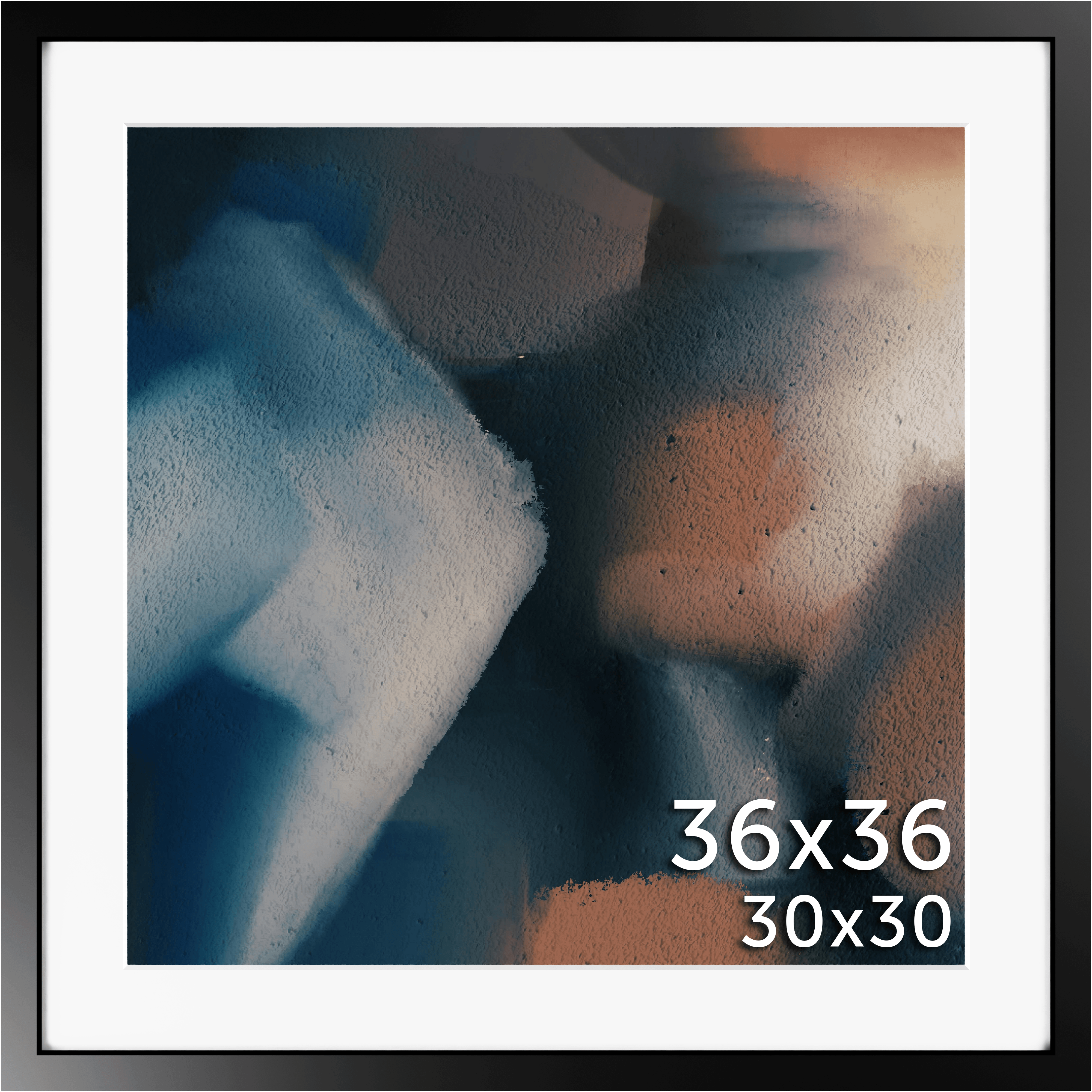 36x36 Matted Frame - Frame Amo