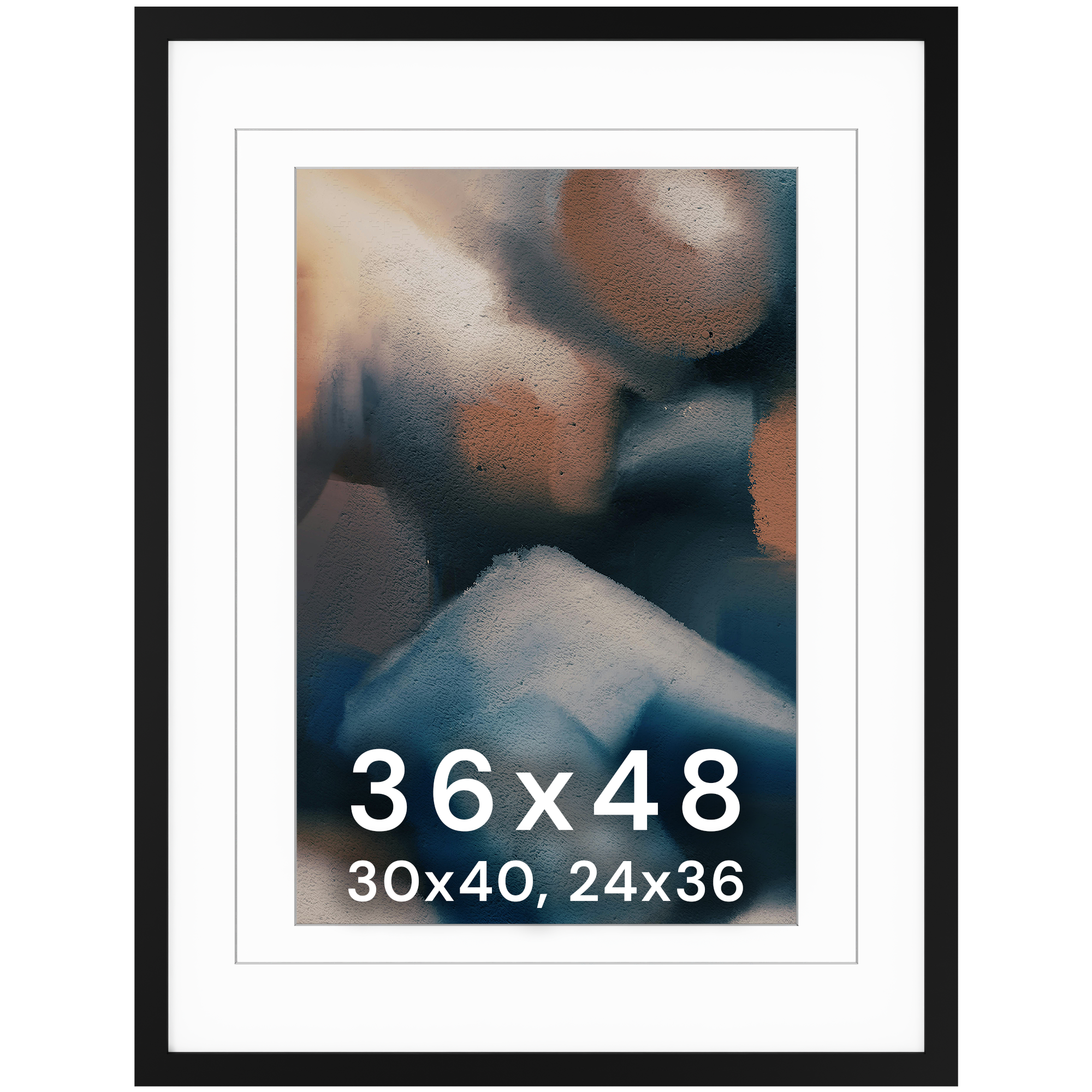 36x48 Marco Foto Madera Mate