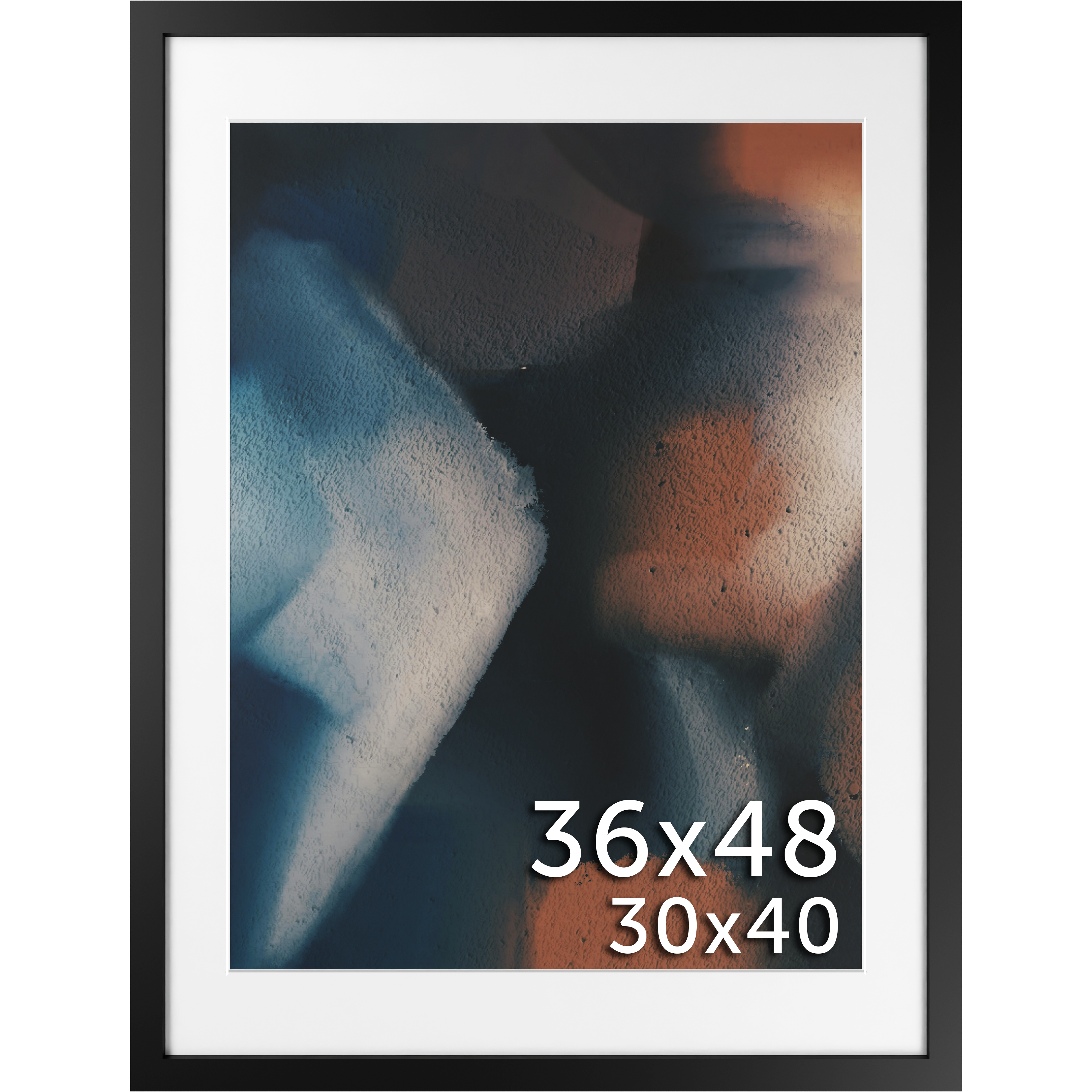 36x48 Matted Frame - Frame Amo