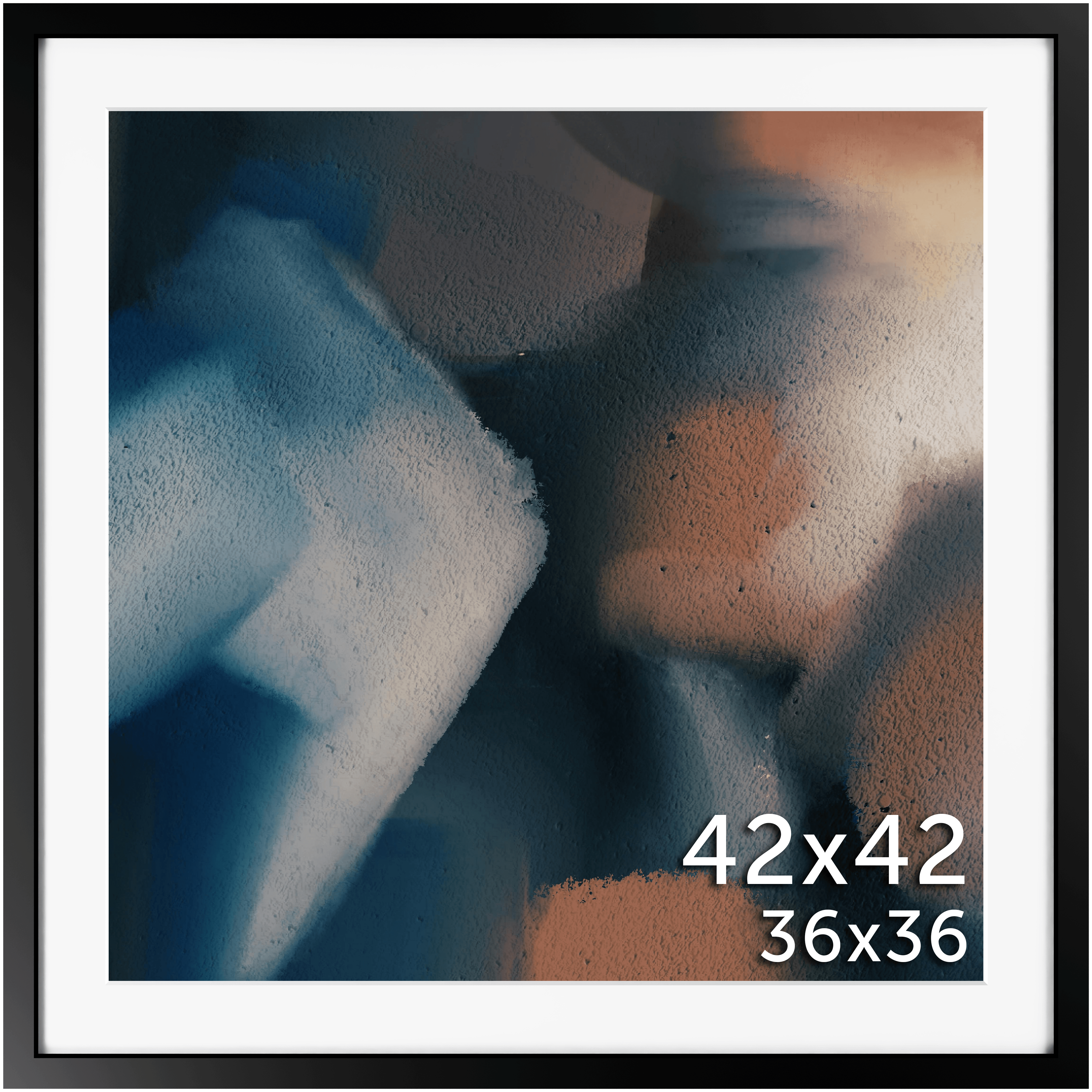 42x42 Matted Frame - Frame Amo