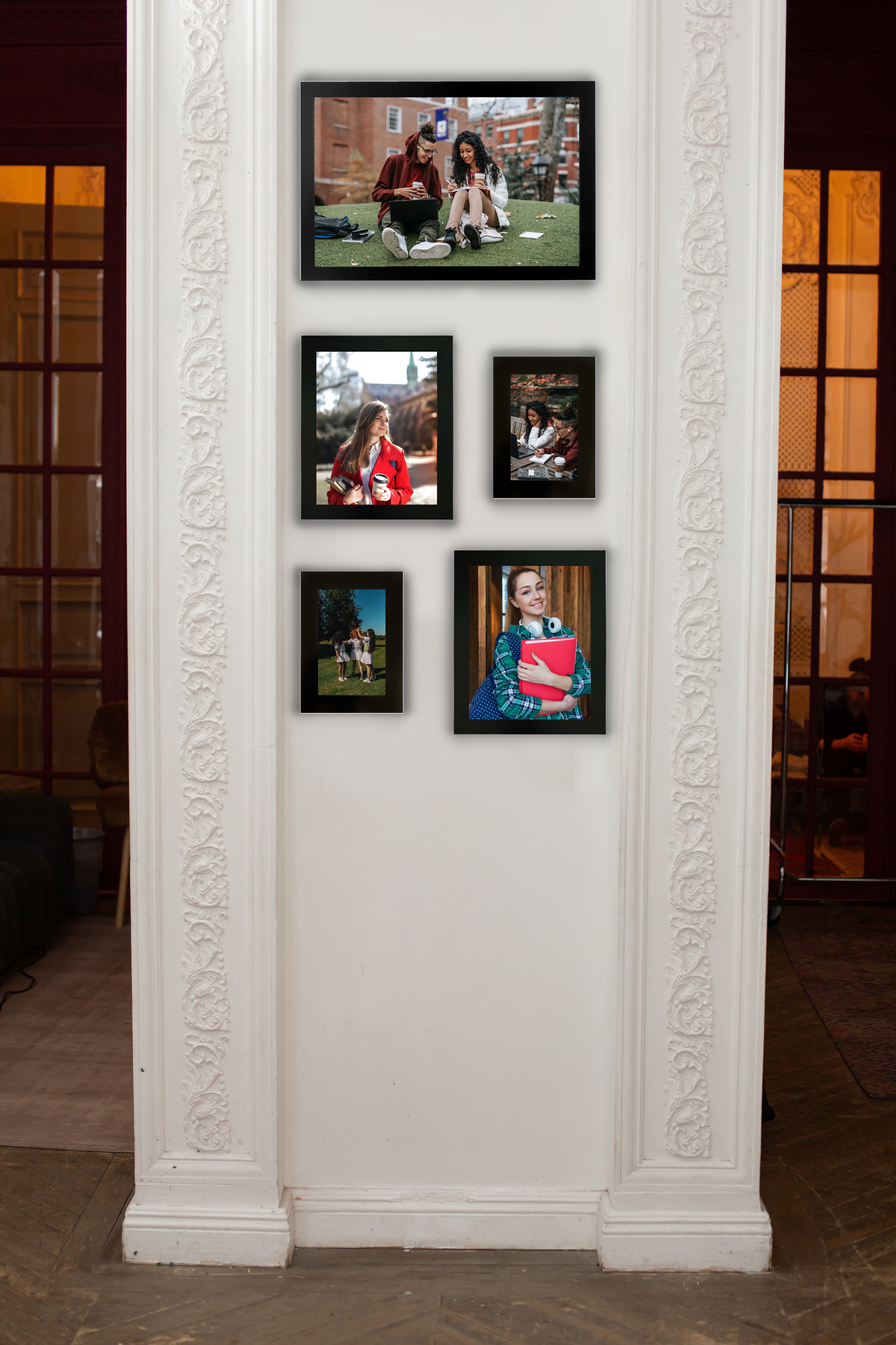 22x26 Black Modern Picture or Poster Frame, 1 inch Wide Border, Acrylic Front