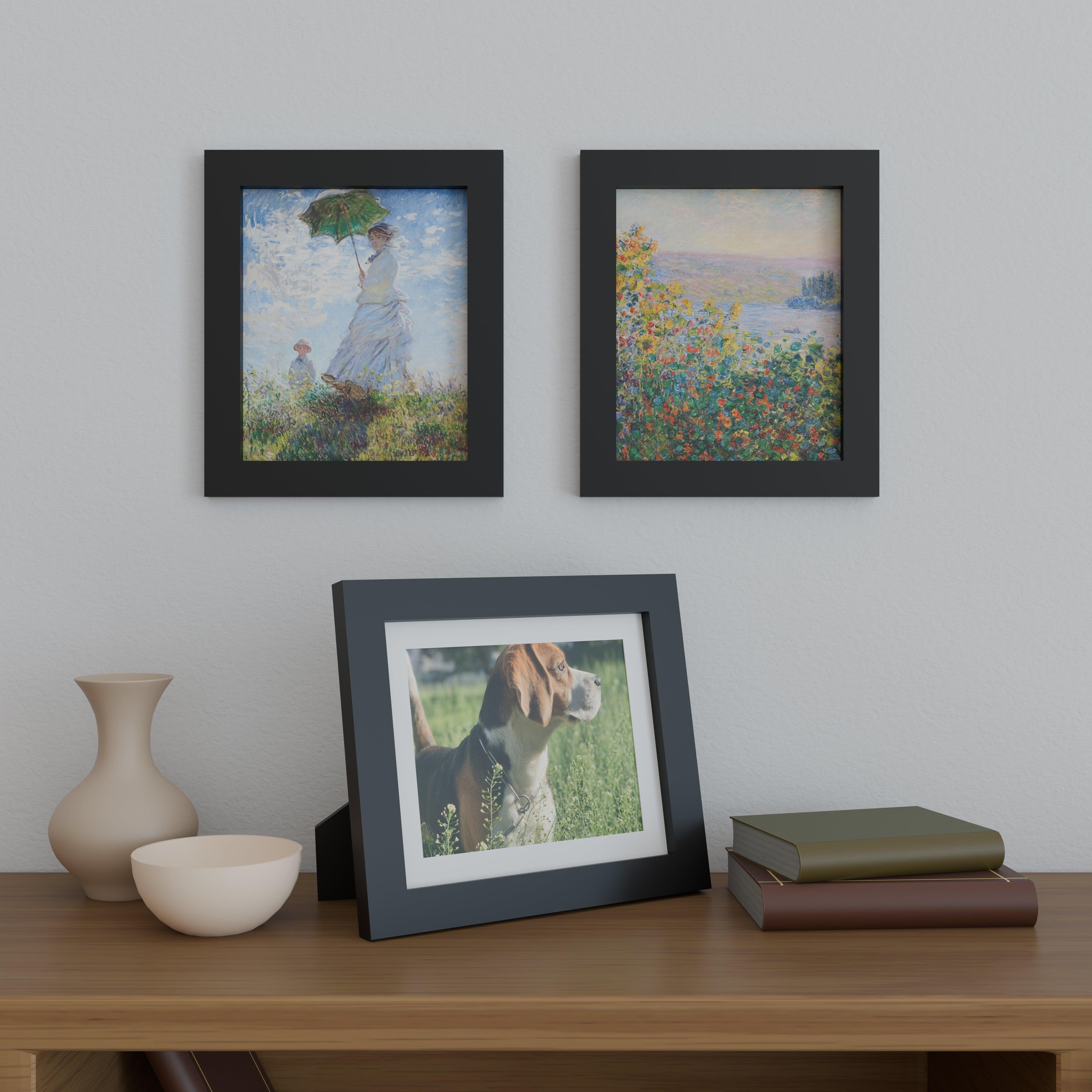 10x12 Matted Wood Frame